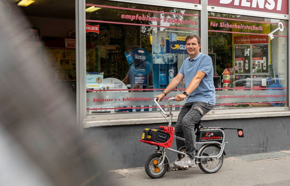 auf dem Fahrrad